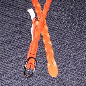 Never Worn 🧡 Rustic Orange Braided Belt